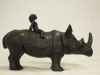 18 GIRL ON HER RHINO